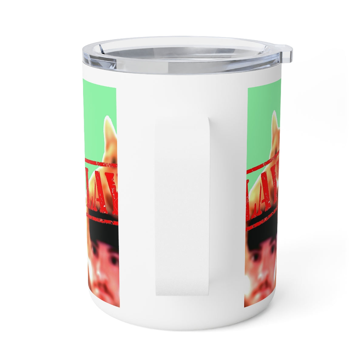 Delayed Modern Art Insulated Coffee Mug, 10oz